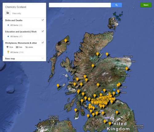 Scotland Chemistry Map