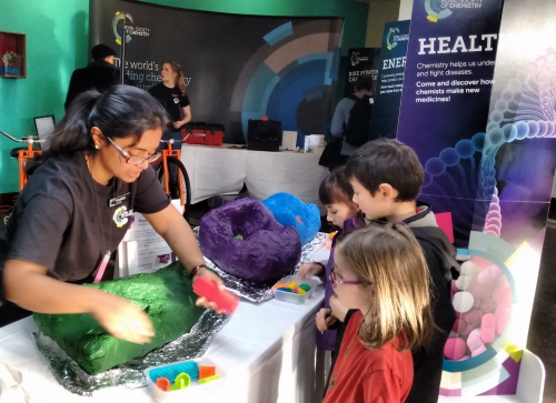 The health stall- helping kids make medicines